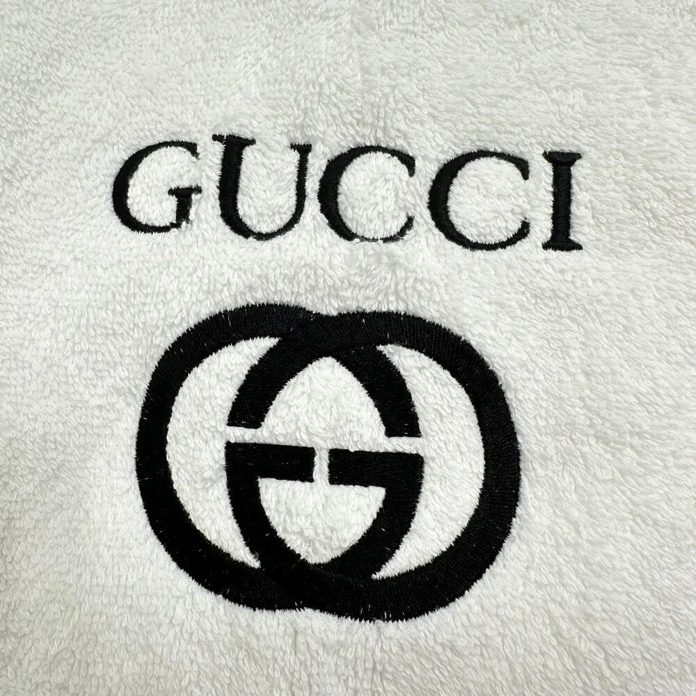 GUCCI Style Towels Embroidered Hand Towel Set Bathroom Home Decor
